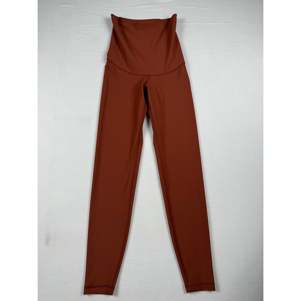 Old Navy Powersoft Leggings XS Rust Extra High-Rise Athleisure Activewear